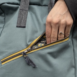 Praktikus  kézitáska- hátizsák, vízlepergető vászon/  - Zolee - világos barna - táska & tok - hátizsák - kishátizsák - Meska.hu