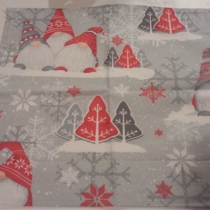 Textil szalvéták - mikulásra - karácsonyra- Manós - otthon & életmód - konyhafelszerelés, tálalás - konyhai textil - szalvéta - Meska.hu