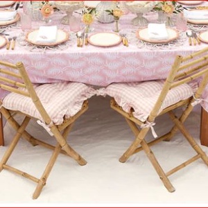 Vintage fodros székpárna megkötővel - Vichy Karo - Shabby Chic - otthon & életmód - lakástextil - párna & párnahuzat - Meska.hu