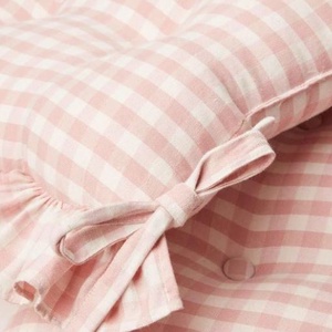 Vintage fodros székpárna megkötővel - Vichy Karo - Shabby Chic - otthon & életmód - lakástextil - párna & párnahuzat - Meska.hu