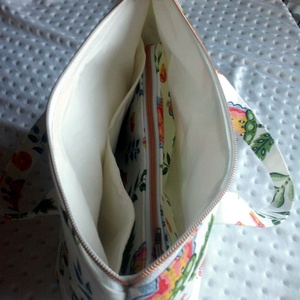 Ecobag - kézitáska, uzsonnás táska -vállon átvehető kivitelben is rendelhető- Mezei virágok - táska & tok - kézitáska & válltáska - vállon átvethető táska - Meska.hu