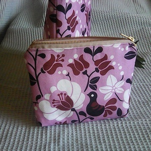 Mini bag   - kézitáska, uzsonnás táska -népi madárkás - táska & tok - uzsonna- & ebéd tartó - ebéd tasak, doboz - Meska.hu