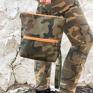 Terepmintás kézitáska/ crossbody bag/háti - CAMO - táska & tok - hátizsák - roll top hátizsák - Meska.hu