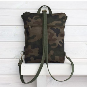 Terepmintás kézitáska/ crossbody bag/háti - 2 méretben - CAMO MINI és MIDI - táska & tok - hátizsák - roll top hátizsák - Meska.hu