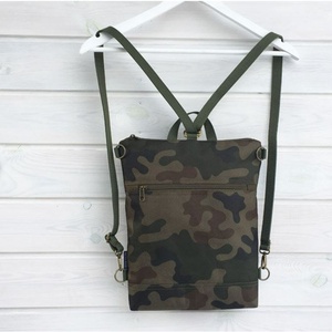 Terepmintás kézitáska/ crossbody bag/háti - 2 méretben - CAMO MINI és MIDI - táska & tok - hátizsák - roll top hátizsák - Meska.hu