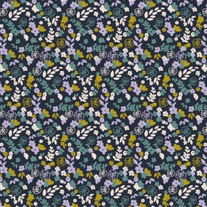 Dizájner pamutdzsörzé kisruha több méretben -  80-150- es méret - Retro Flowers Garden - ruha & divat - babaruha & gyerekruha - ruha - Meska.hu