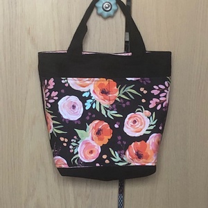 Könnyed City bag- strapabíró canvasz vászon - PASTEL ROSES, Táska & Tok, Kézitáska & válltáska, Vállon átvethető táska, Varrás, MESKA
