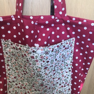 Vintage stílusú Shopper - bevásárló táska - - táska & tok - bevásárlás & shopper táska - shopper, textiltáska, szatyor - Meska.hu