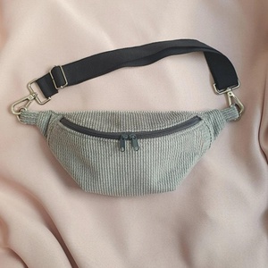 Minimalist kordbársony  cross-body/övtáska - Hip Bag - állítható vállpánt, vízálló béléssel is - egyéb színekben is - Meska.hu