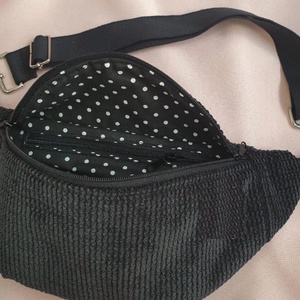 Minimalist kordbársony  cross-body/övtáska - Hip Bag - állítható vállpánt, vízálló béléssel is - egyéb színekben is - táska & tok - hátizsák - hátizsák - Meska.hu
