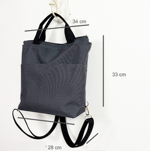 Szürke kézitáska/ crossbody bag/háti - GREY MINIMAL - táska & tok - hátizsák - roll top hátizsák - Meska.hu