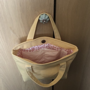 Mini bag   - kézitáska, uzsonnás táska -CREAMY YELLOW - táska & tok - uzsonna- & ebéd tartó - ebéd tasak, doboz - Meska.hu