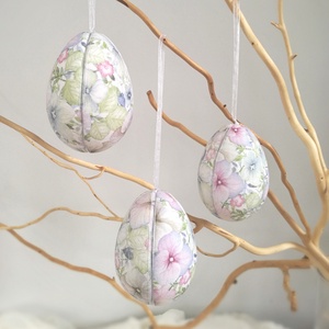 Virágos húsvéti tojás dísz  - otthon & lakás - dekoráció - fali és függő dekoráció - függődísz - Meska.hu
