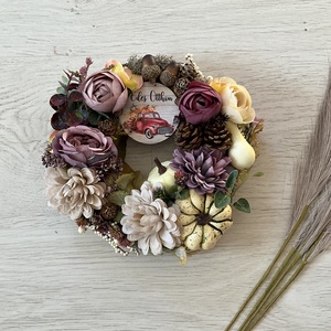 Őszi ajtódísz 22 cm átmérőjű, Otthon & Életmód, Dekoráció, Ajtó- és ablak dekoráció, Ajtódísz & Kopogtató, Mindenmás, MESKA