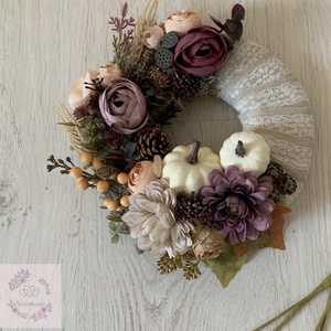 Őszi ajtódísz 22 cm átmérőjű - otthon & életmód - dekoráció - ajtó- és ablak dekoráció - ajtódísz & kopogtató - Meska.hu