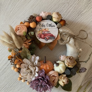 Őszi ajtódísz 22 cm - Meska.hu