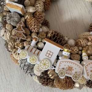 Diótörő arany varázs ajtódísz - karácsony - adventi díszek - adventi asztaldísz - Meska.hu