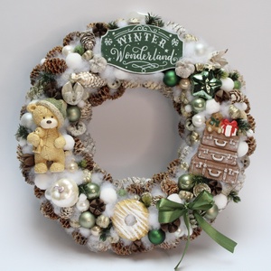 Macis karácsonyi ajtódísz, Karácsony, Adventi díszek, Adventi asztaldísz, Mindenmás, MESKA