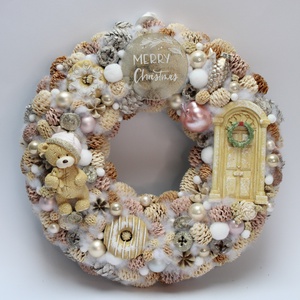 Macis karácsonyi ajtódísz - karácsony - adventi díszek - adventi asztaldísz - Meska.hu