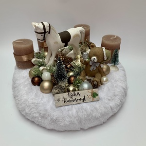 Adventi koszorú hintalóval - Meska.hu