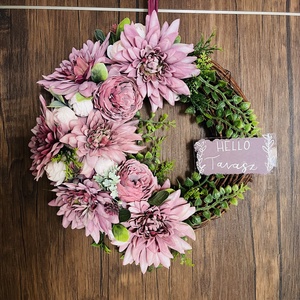 Tavaszi ajtódísz 30 cm-es - karácsony - adventi díszek - adventi asztaldísz - Meska.hu