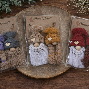 Makramé manópár - otthon & életmód - dekoráció - fali és függő dekoráció - függődísz - Meska.hu