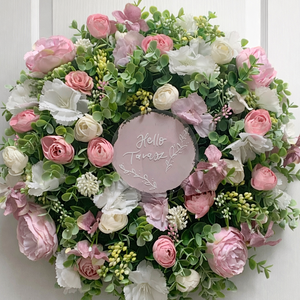 Tavaszi ajtódísz 35 cm-es extradús, Otthon & Életmód, Dekoráció, Ajtó- és ablak dekoráció, Ajtódísz & Kopogtató, Mindenmás, MESKA