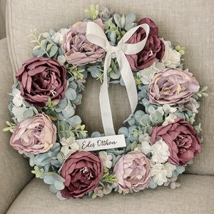 Tavaszi ajtódísz 40 cm-es pasztell, Otthon & Életmód, Dekoráció, Ajtó- és ablak dekoráció, Ajtódísz & Kopogtató, Mindenmás, MESKA