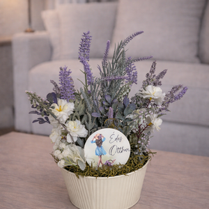 Tavaszi asztaldísz levendulás - Meska.hu