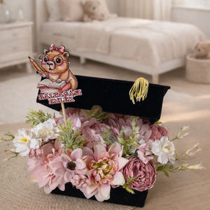 Bársony virágbox diplomaosztóra ballagásra - otthon & életmód - papír, írószer - ajándékozás kellékei - pénzátadó doboz - Meska.hu
