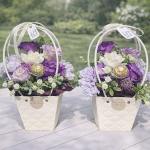 Anyák napi virágboxok egyedi felirattal több színben - otthon & életmód - virágdekoráció - virágok - virágbox - Meska.hu