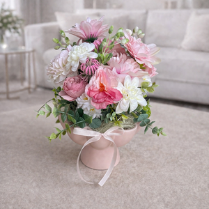 Asztaldísz kerámia tálon 38 cm-es, Otthon & Életmód, Dekoráció, Asztal és polc dekoráció, Asztaldísz, Mindenmás, MESKA