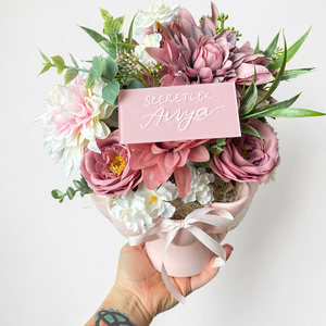 Asztaldísz kerámia tálon 38 cm-es - otthon & életmód - dekoráció - asztal és polc dekoráció - asztaldísz - Meska.hu