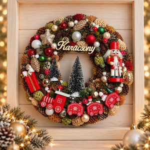 Termés alapú karácsonyi ajtódíszek - otthon & életmód - dekoráció - ajtó- és ablak dekoráció - ajtódísz & kopogtató - Meska.hu