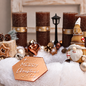 Mézeskalács manó adventi szett - karácsony - adventi díszek - adventi asztaldísz - Meska.hu