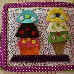 Csendeskönyv - Cukrászda oldal - játék & sport - készségfejlesztő és logikai játék - oktató játékok - Meska.hu