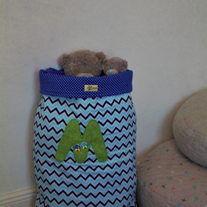  Játéktároló zsák-Léna - otthon & életmód - babaszoba, gyerekszoba - játéktároló - Meska.hu