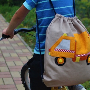 Ákos-traktoros tornazsák - táska & tok - hátizsák - tornazsák, gymbag - Meska.hu