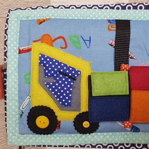 Csendeskönyv oldal-Targonca - játék & sport - textilkönyv & babakönyv - Meska.hu