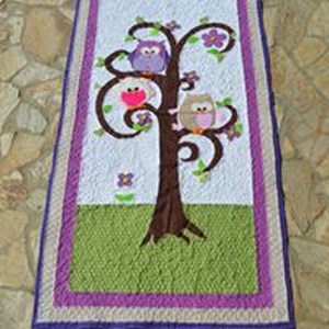 Ágytakaró bagolypárral - otthon & életmód - lakástextil - ágytakaró - Meska.hu