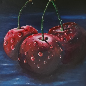 Cherry , Művészet, Festmény, Akvarell, , MESKA