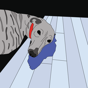 Kutya illusztráció (nyomtatott kép) - Kalandor a Központban, Művészet, Grafika & Illusztráció, Művészi nyomat, , MESKA