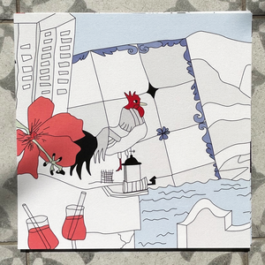 Szicília illusztráció - 4 db kép együtt - művészet - grafika & illusztráció - művészi nyomat - Meska.hu