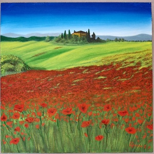 Akril festmény kasírozott vásznon, Művészet, Festmény, Akril, , Cím: Pipacsok dala
Technika: Akrilfestés
Méret: 30×30 cm
Hordozó: kasírozott vászon
Keret választha..., MESKA