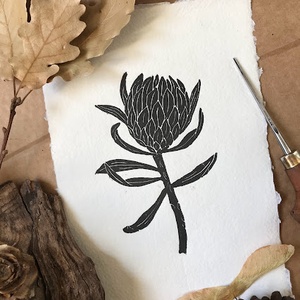 Protea Linónyomat, Linóprint - Meska.hu