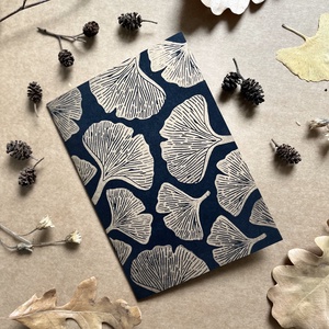 Ginkgo Greetings Képeslap, Linónyomat - Meska.hu