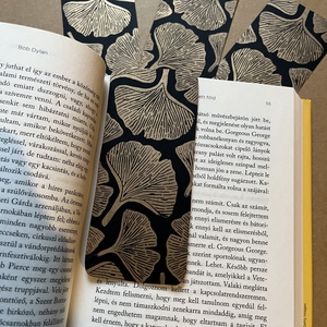 Glistening Ginkgo Könyvjelző/Linónyomat - könyv & zene - könyvjelző - Meska.hu