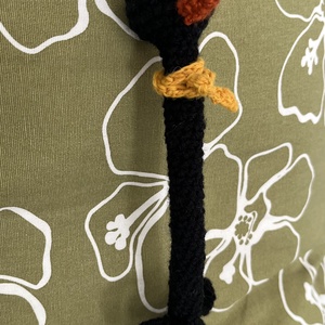 Fekete kacsa, Táska & Tok, Kulcstartó & Táskadísz, Táskadísz, Horgolás, MESKA