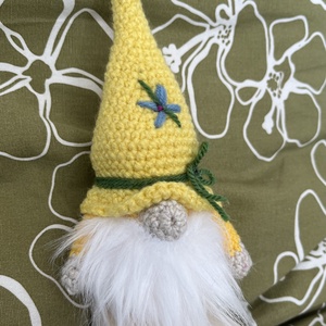 Tavasz manó/sárga, Otthon & Életmód, Dekoráció, Dísztárgy, Horgolás, MESKA