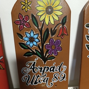 Házszám cserép - mandalával  - otthon & életmód - ház & kert - házszám - Meska.hu